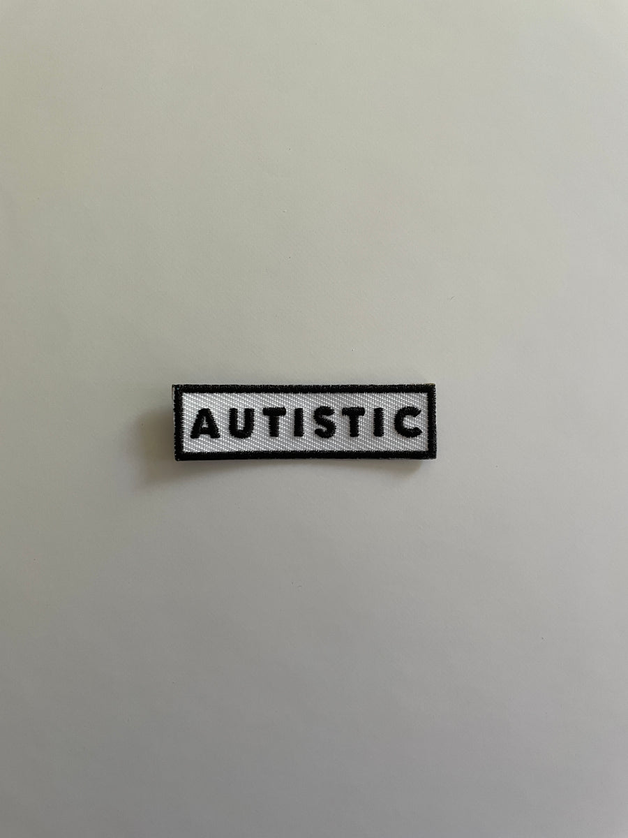 Autistic Autism Pride Identity Word Iron On Patch Retrophiliac