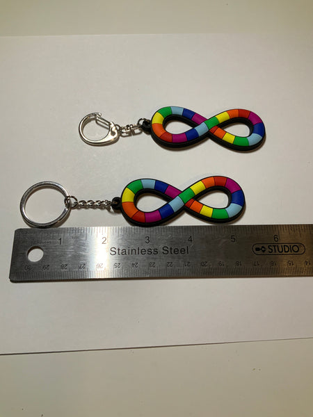 Neurodiversity Keychain, Autism Keychain, Neurodiversity Pride Keychain, Neurodiversity PVC Keychain, Autism Acceptance Keychain, Clip