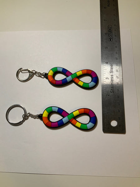 Neurodiversity Keychain, Autism Keychain, Neurodiversity Pride Keychain, Neurodiversity PVC Keychain, Autism Acceptance Keychain, Clip