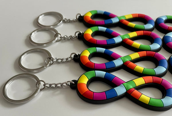 Neurodiversity Keychain, Autism Keychain, Neurodiversity Pride Keychain, Neurodiversity PVC Keychain, Autism Acceptance Keychain, Clip