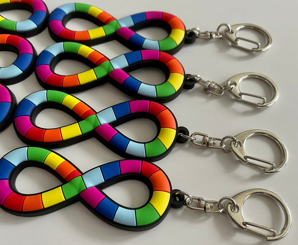 Neurodiversity Keychain, Autism Keychain, Neurodiversity Pride Keychain, Neurodiversity PVC Keychain, Autism Acceptance Keychain, Clip