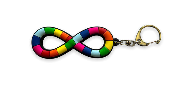 Neurodiversity Keychain, Autism Keychain, Neurodiversity Pride Keychain, Neurodiversity PVC Keychain, Autism Acceptance Keychain, Clip