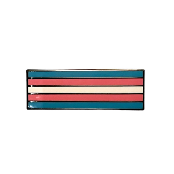 Transgender 1.5 Inch LGBTQIA2+ Pride Flag Enamel Pin