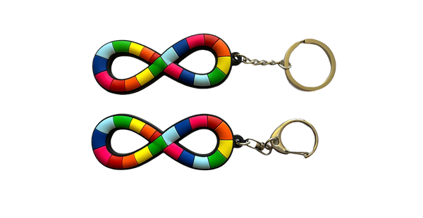 Neurodiversity Keychain, Autism Keychain, Neurodiversity Pride Keychain, Neurodiversity PVC Keychain, Autism Acceptance Keychain, Clip