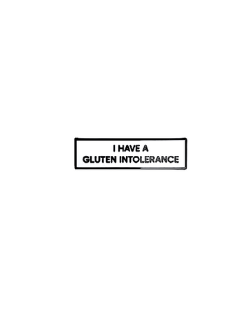 I Have A Gluten Intolerance SMALL SIZE PIN Communication 1.5 Inch Identity Enamel Pin