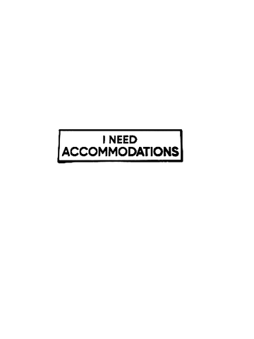 I Need Accommodations SMALL SIZE PIN 1.5 Inch Enamel Pin