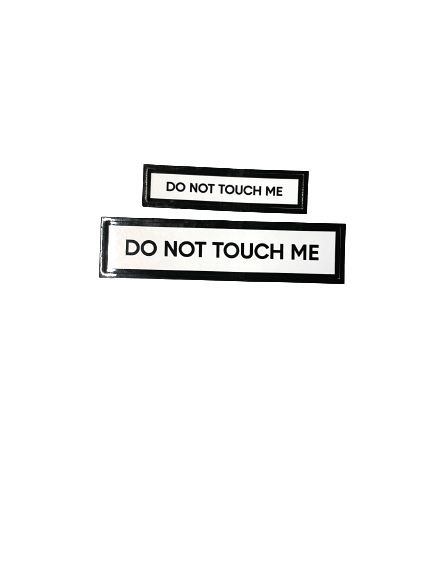 Do Not Touch Me Communication Vinyl Stickers Set of 2 – Retrophiliac
