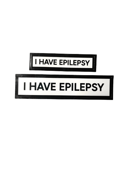 I Have Epilepsy Communication Vinyl Stickers Set of 2