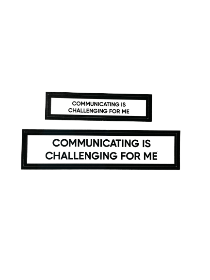Communicating Is Challenging For Me Communication Vinyl Stickers Set of 2