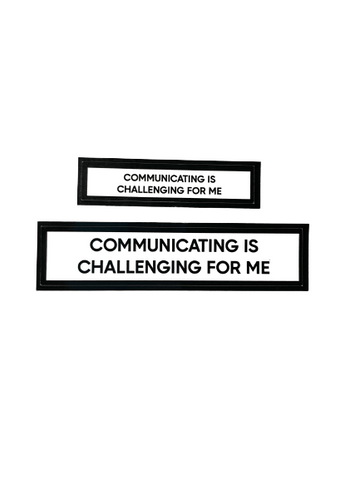 Communicating Is Challenging For Me Communication Vinyl Stickers Set of 2