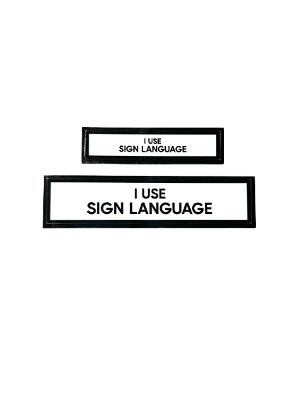 I Use Sign Language Communication Vinyl Stickers Set of 2