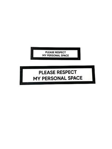 Please Respect My Personal Space Communication Vinyl Stickers Set of 2