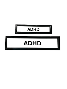 ADHD Communication Vinyl Stickers Set of 2