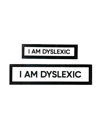 I Am Dyslexic Communication Vinyl Stickers Set of 2