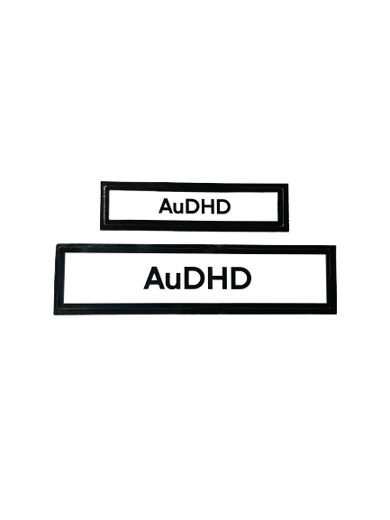 AuDHD Communication Vinyl Stickers Set of 2