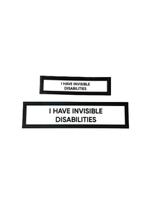 I Have Invisible Disabilities Communication Vinyl Stickers Set of 2
