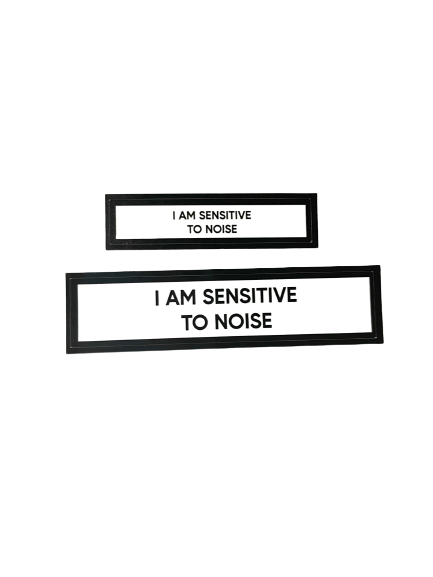 I Am Sensitive To Noise Communication Vinyl Stickers Set of 2