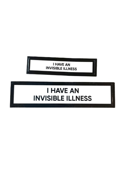 I Have An Invisible Illness Communication Vinyl Stickers Set of 2