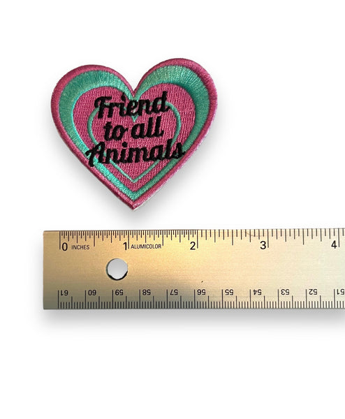 Friend to All Animals Iron On Patch