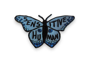 Sensitive Human Butterfly Iron On Patch