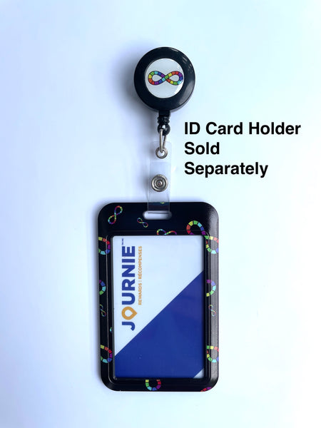 Neurodiversity Pride Retractable ID Badge Holder Clip On