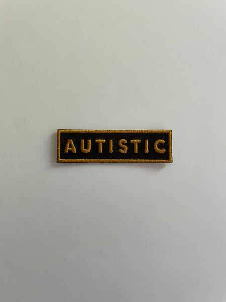 Autistic Autism Pride Identity Word Iron On Patch