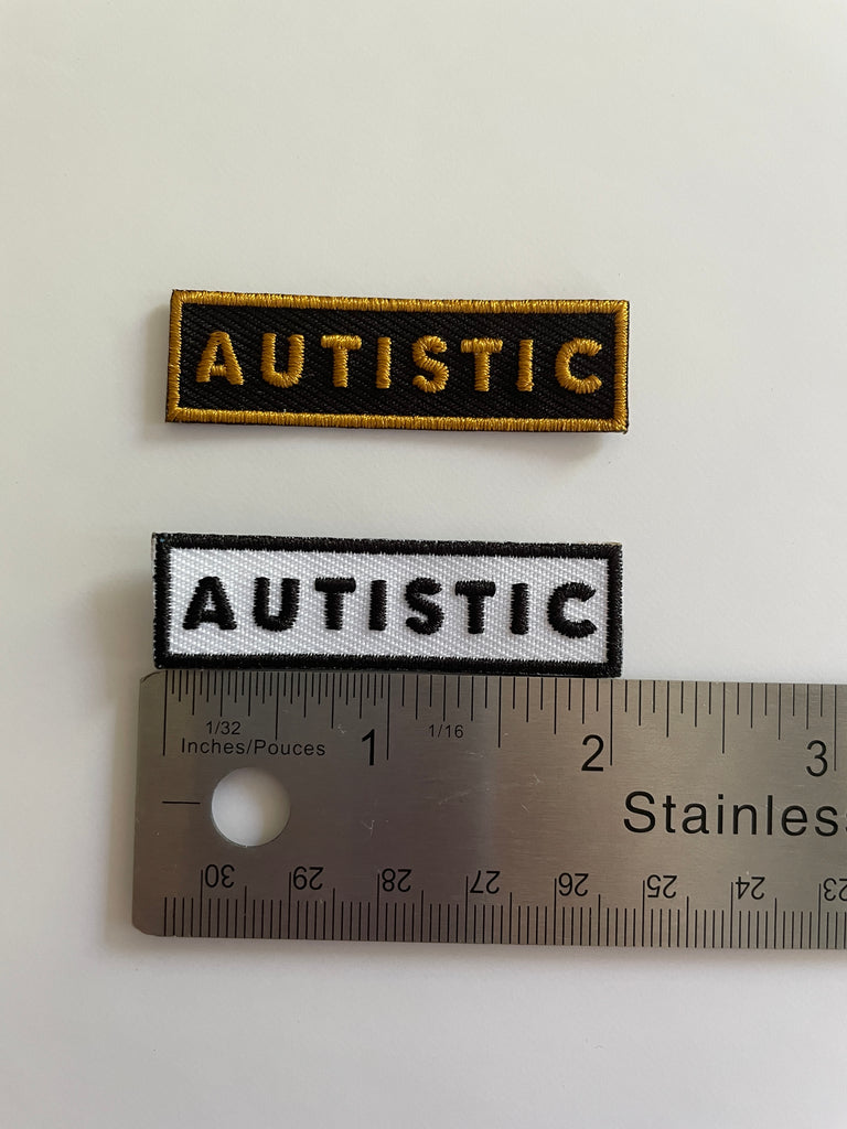 Autistic Autism Pride Identity Word Iron On Patch Retrophiliac