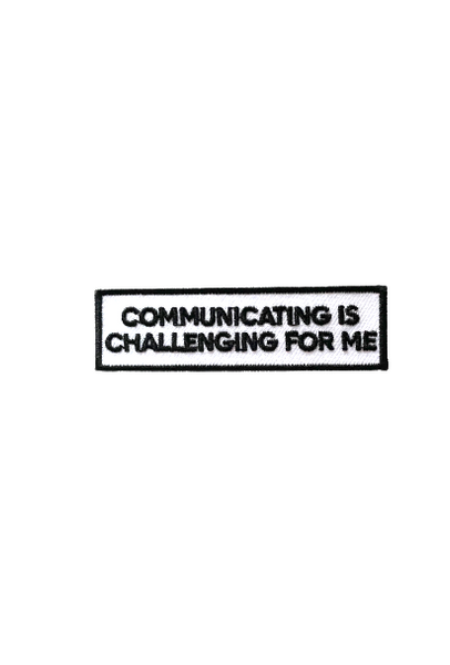 Communication Iron On Patches