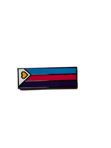 Polyamorous Polyamory Polyam Pride 1.5 Inch LGBTQIA2+ Pride Flag Enamel Pin