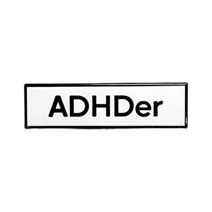 ADHDer 1.5 Inch Enamel Pin