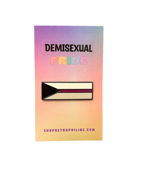 Demisexual 1.5 Inch LGBTQIA2+ Pride Flag Enamel Pin