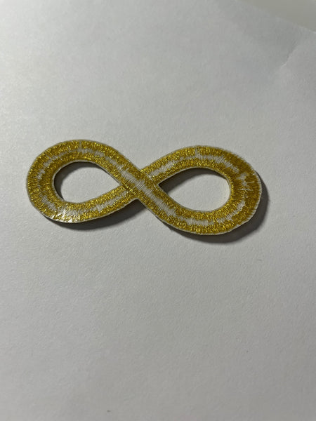 Autistic Pride Infinity Gold Iron On Patch Autism