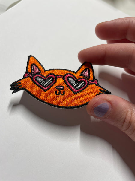 Cool Cat Iron On Patch