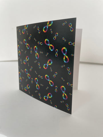 Neurodiversity Autistic Pride Blank Note Greeting Card