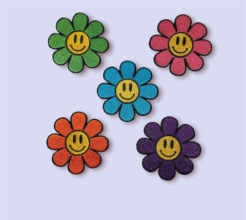 Flower Power Iron On Patch, Smiley Flower Patch, Smiley Face Patch, Flower Patch, Hippie Patch, Retro Patch, 90s Patch, 60s Patch, 1970s