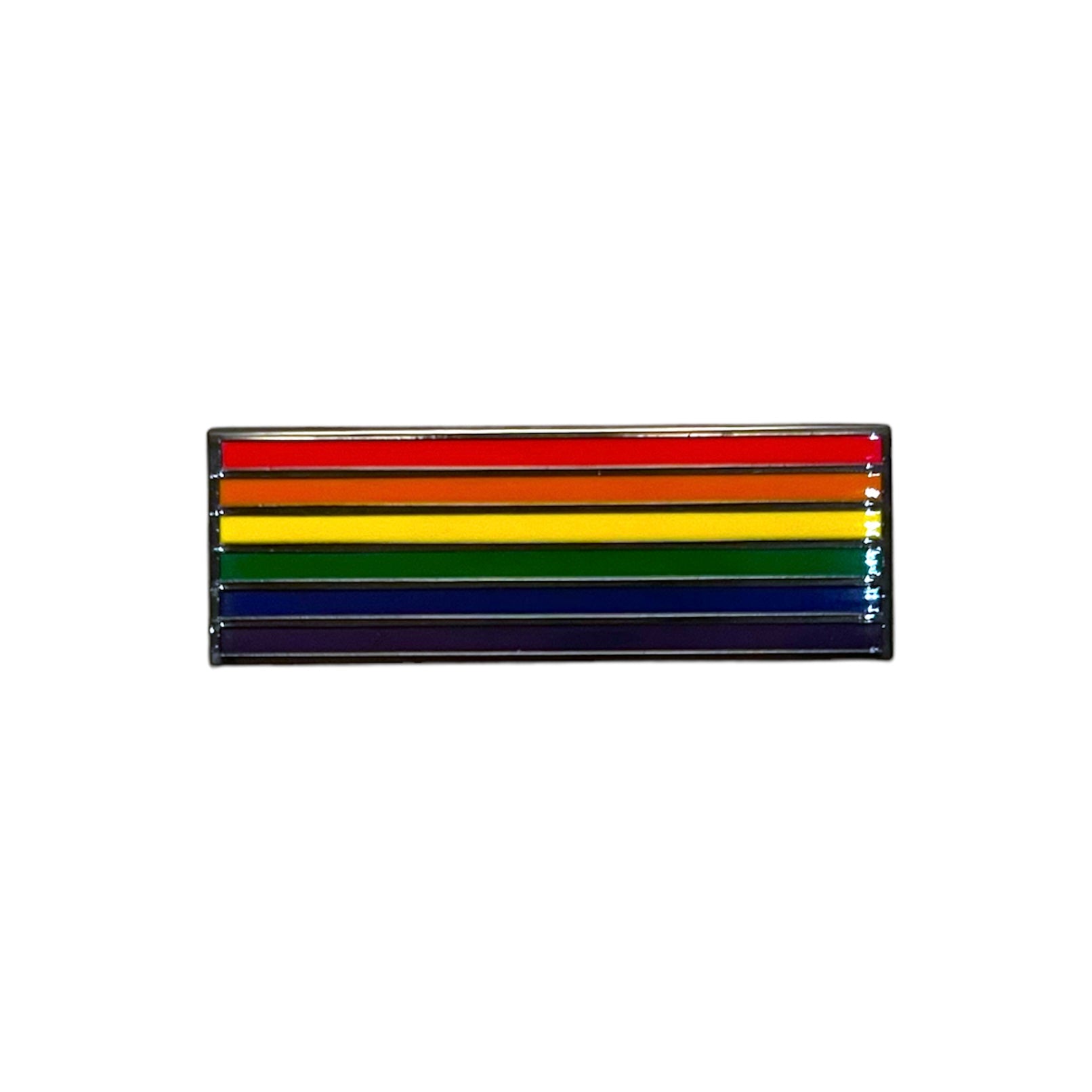 Traditional Rainbow 1.5 Inch LGBTQIA2+ Pride Flag Enamel Pin