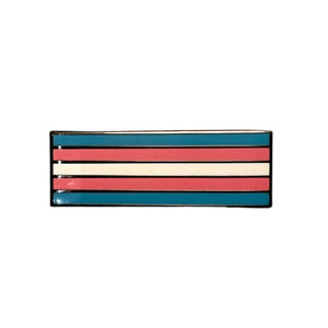 Transgender 1.5 Inch LGBTQIA2+ Pride Flag Enamel Pin
