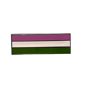 Genderqueer 1.5 Inch LGBTQIA2+ Pride Flag Enamel Pin