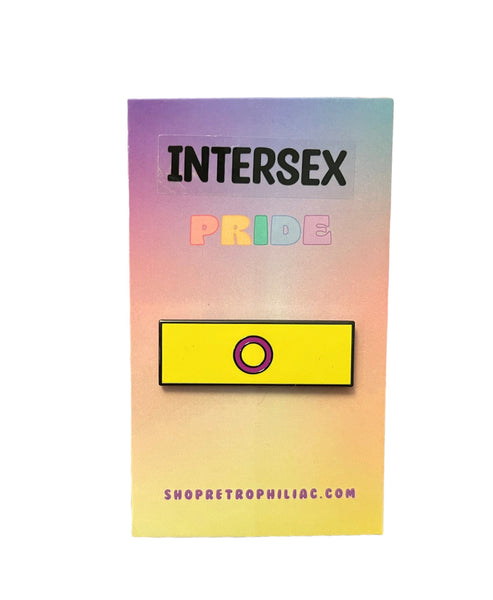 Intersex 1.5 Inch LGBTQIA2+ Pride Flag Enamel Pin