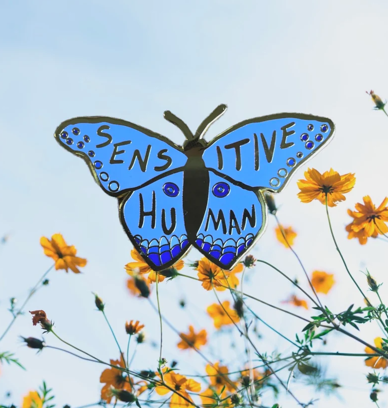 Sensitive Human Pin – Retrophiliac