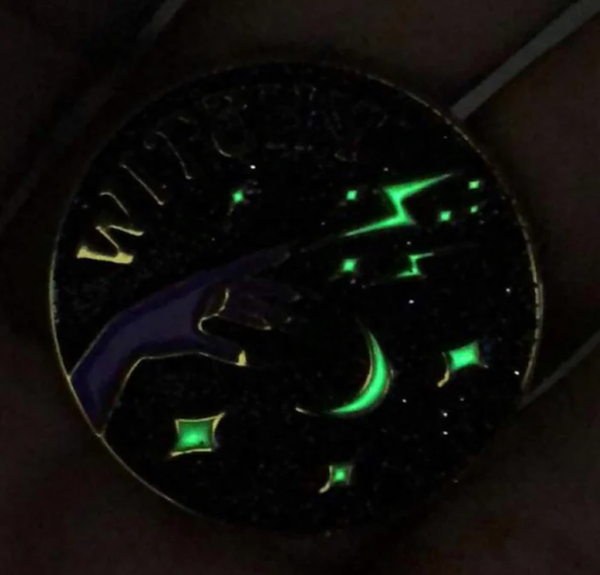Witchy Sparkle Glow-in-the-Dark Pin